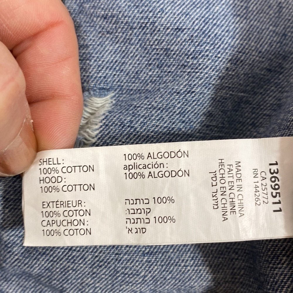 Dex distressed jeans jacket with removable hood​​​​​​​​​​​​​​​​ - Picture 10 of 11